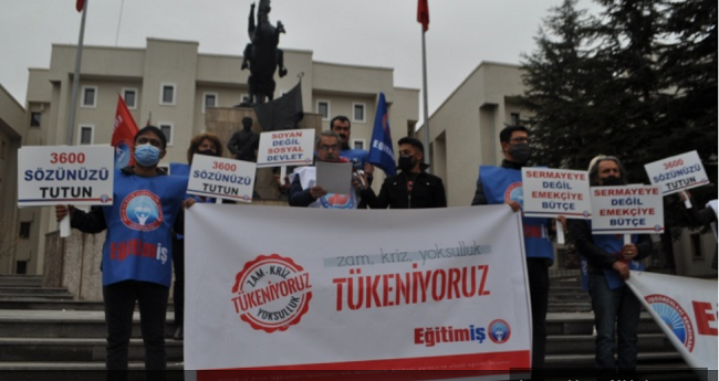 Ekonomik krizin yükünü kabul etmiyoruz, emekçiye bütçe istiyoruz