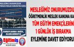 MESLEĞİMİZ ONURUMUZDUR