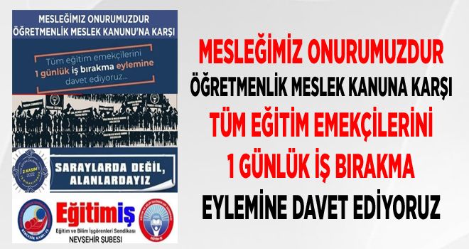 MESLEĞİMİZ ONURUMUZDUR